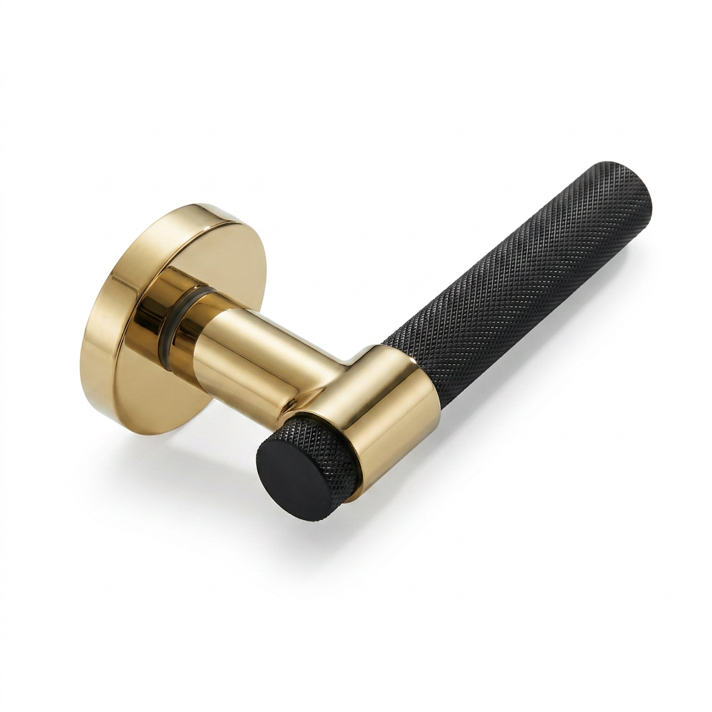Haven Knurl 160 Gold Lever Handle